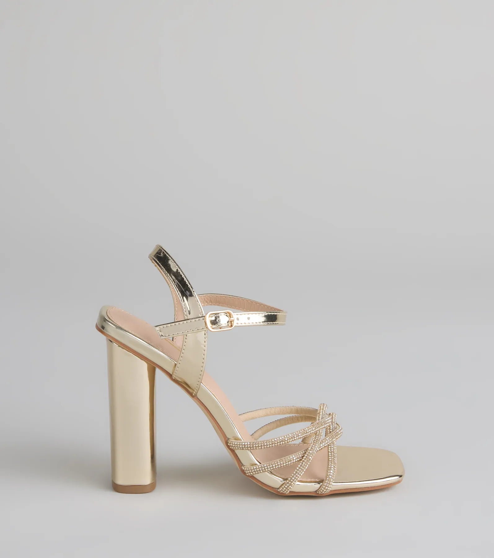 Glow Getter Twisted Rhinestone Heels - Image 6