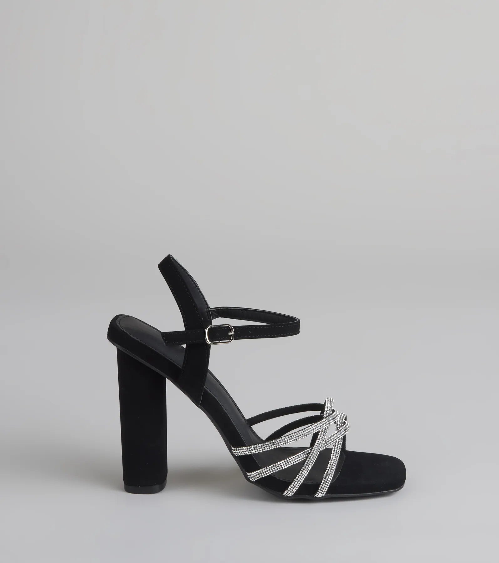 Glow Getter Twisted Rhinestone Heels - Image 2