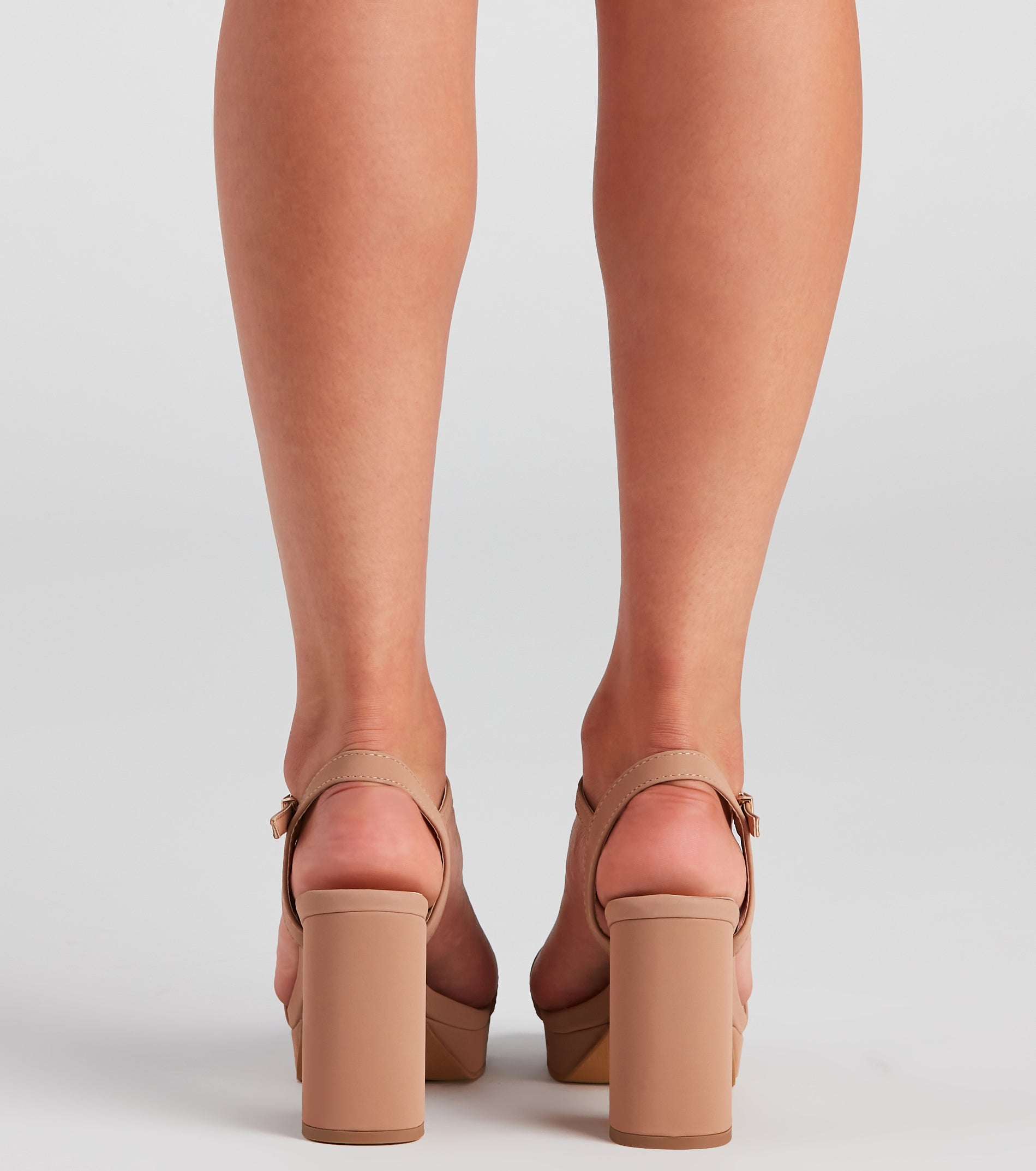 Step In Nubuck Block Heels - Image 8