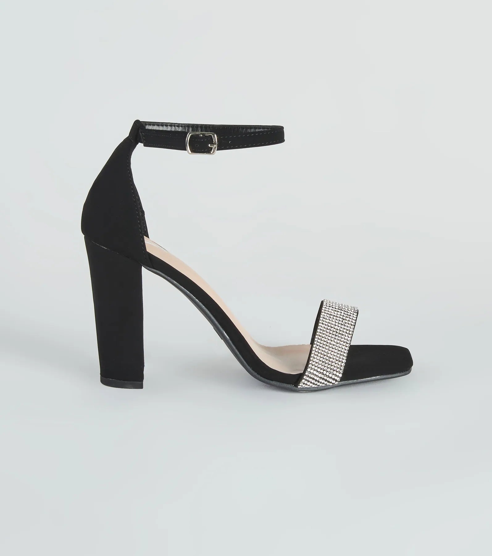 Sparkling Beauty Rhinestone Block Heels - Image 2