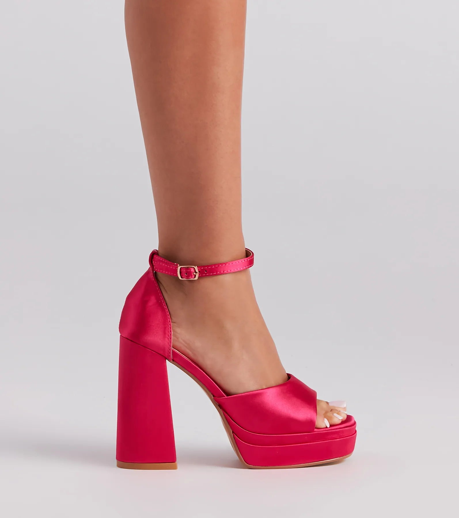 Something New Satin Platform Heels - Image 7