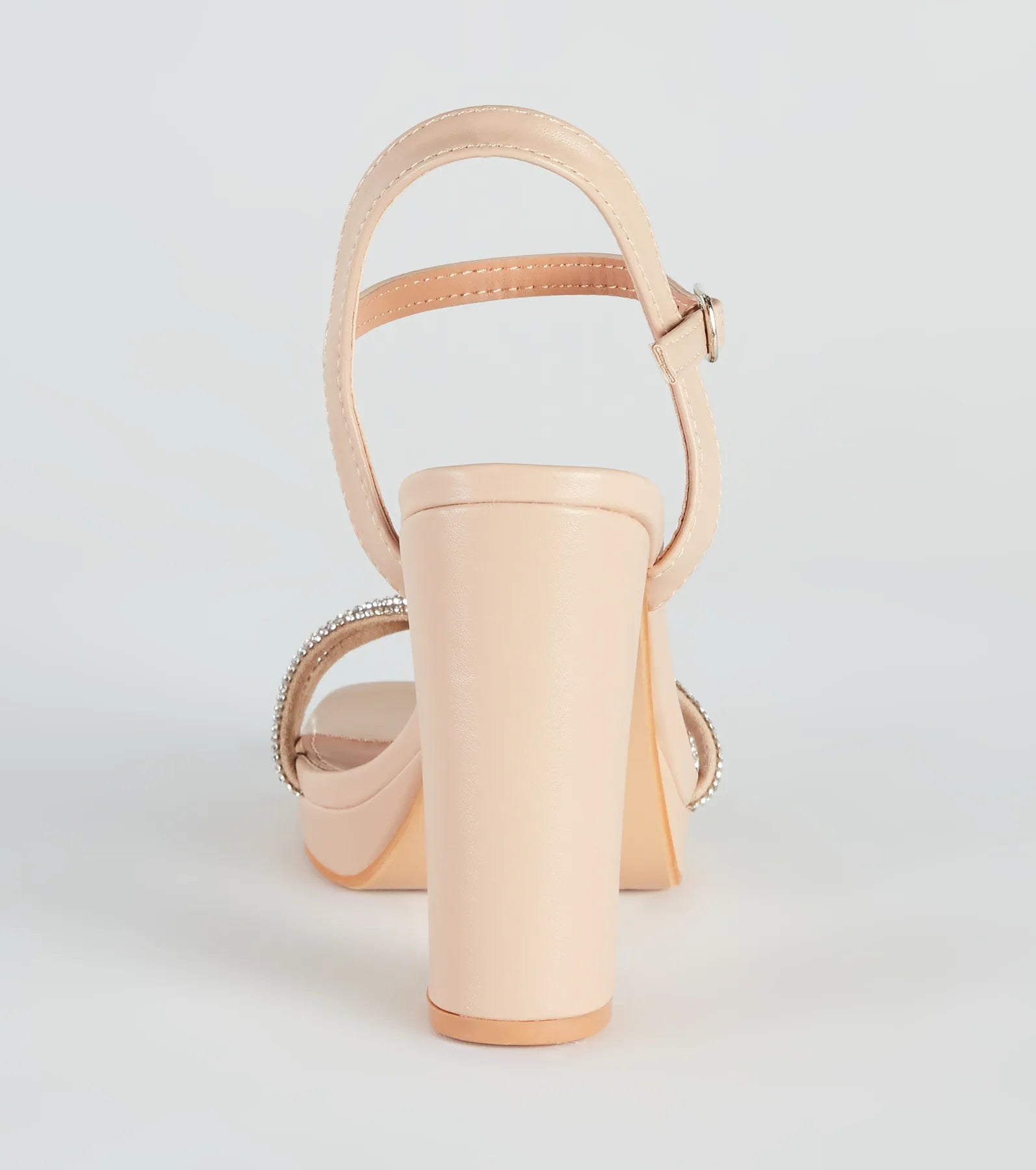 Ready Or Knot Rhinestone Platform Heels - Image 4