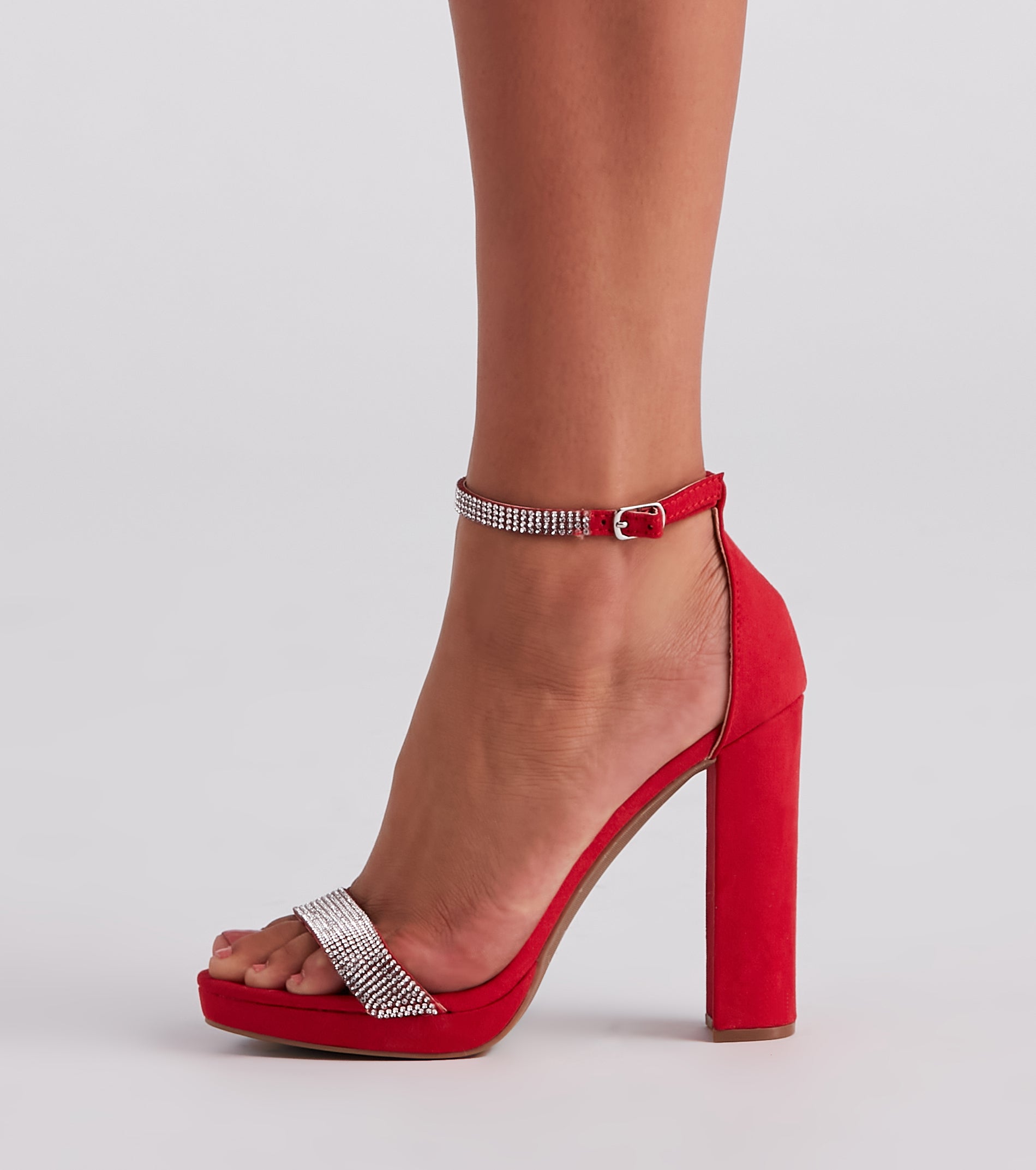 Diva-Worthy Rhinestone Platform Heels - Image 3