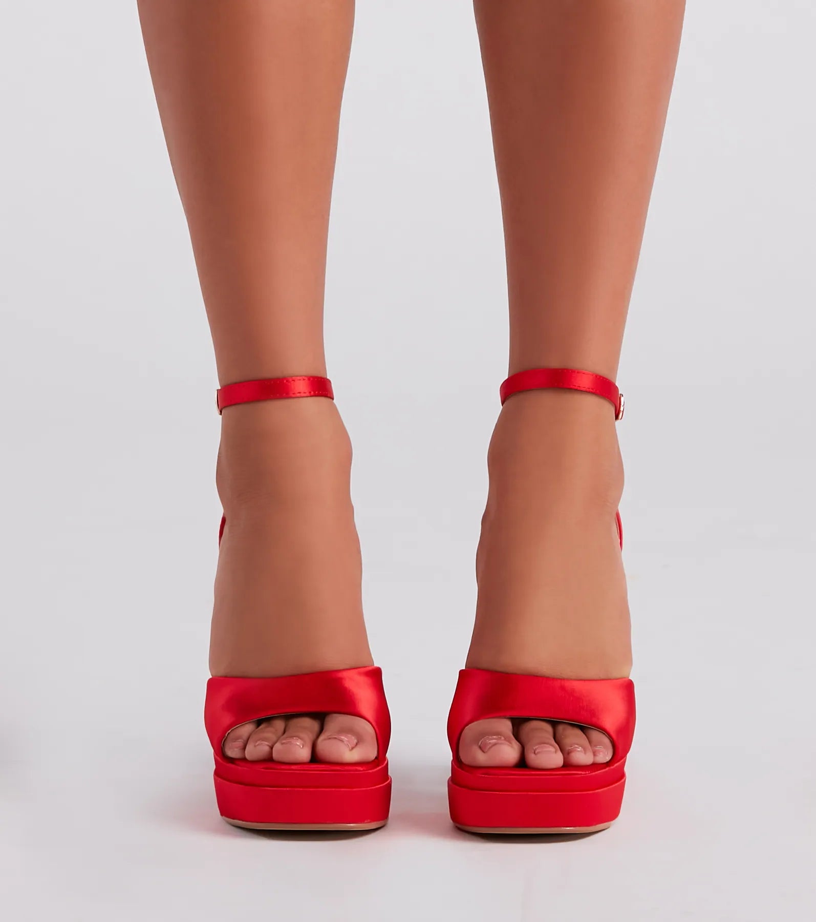Something New Satin Platform Heels - Image 2