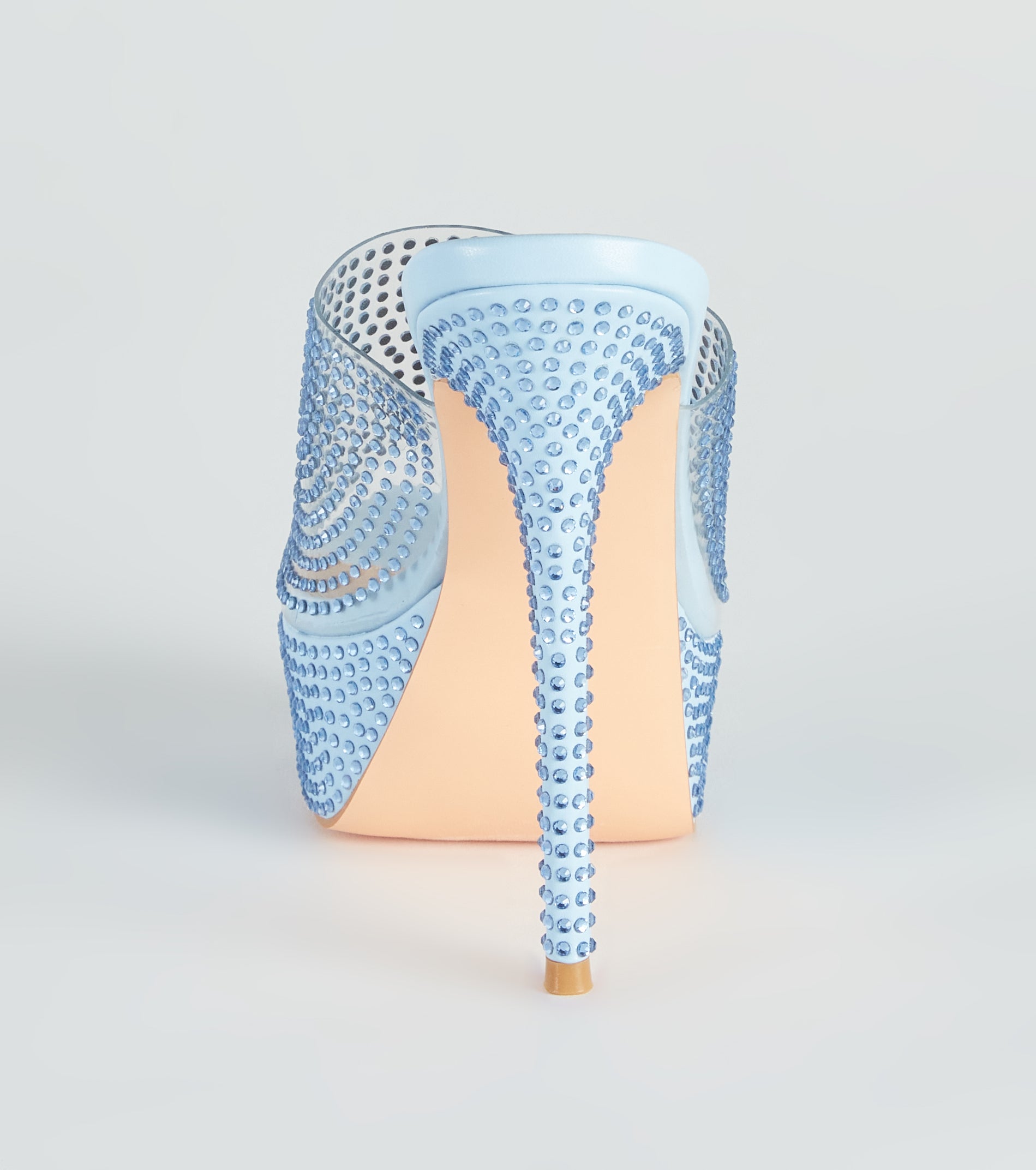 She's So Sassy Rhinestone Platform Stiletto Mules - Image 4
