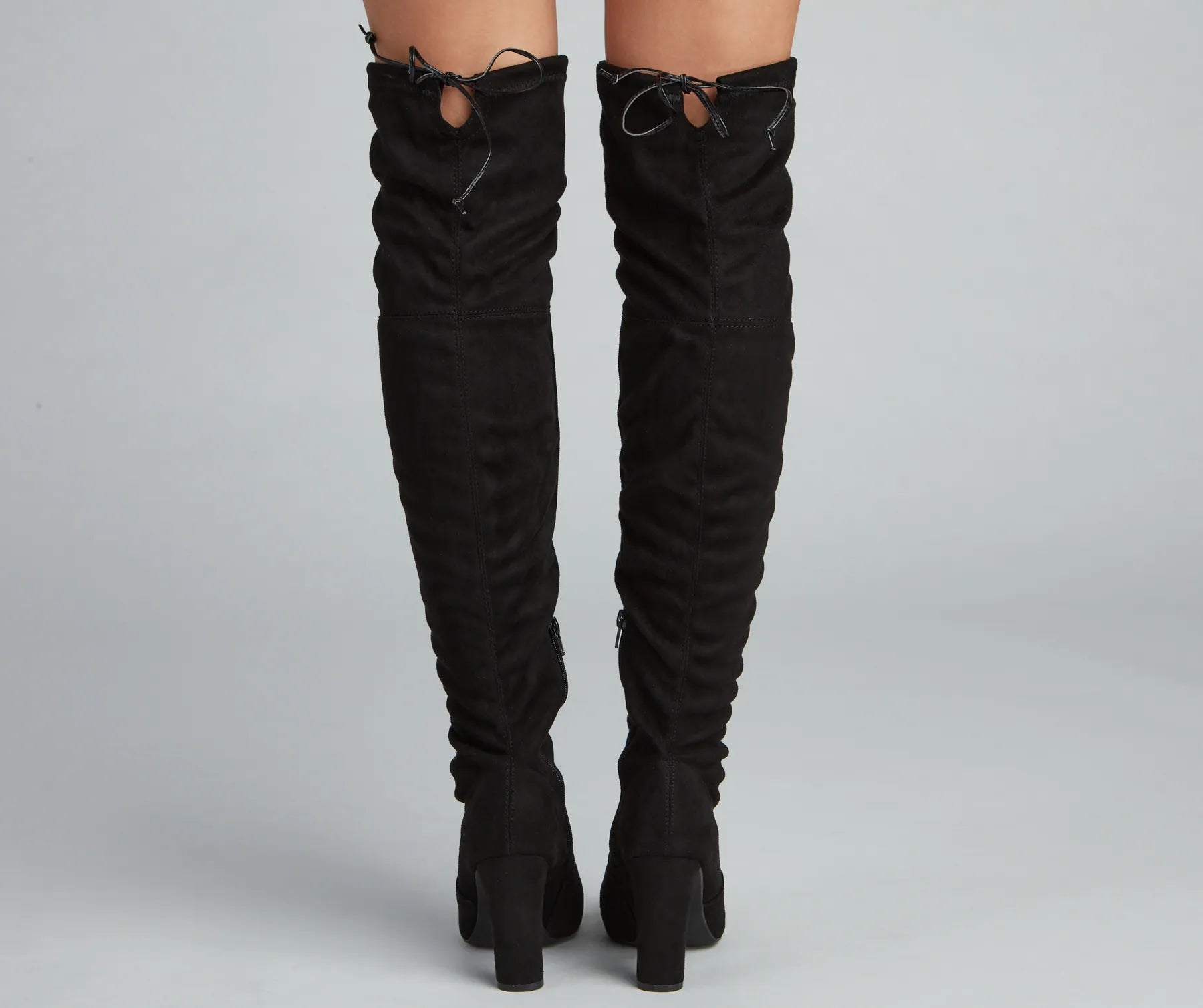 Long Story Short Faux Suede Boots - Image 5