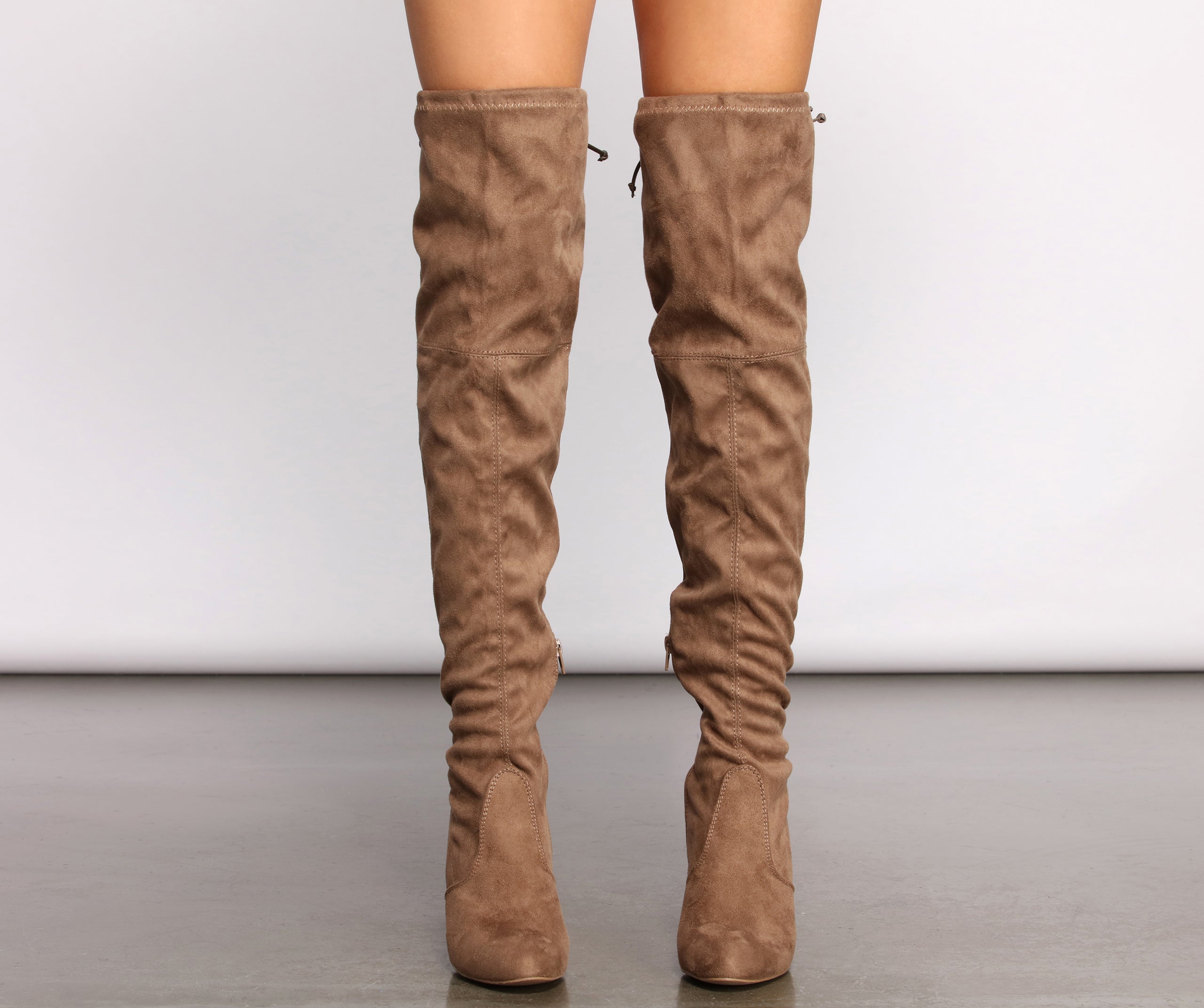 Long Story Short Faux Suede Boots - Image 9