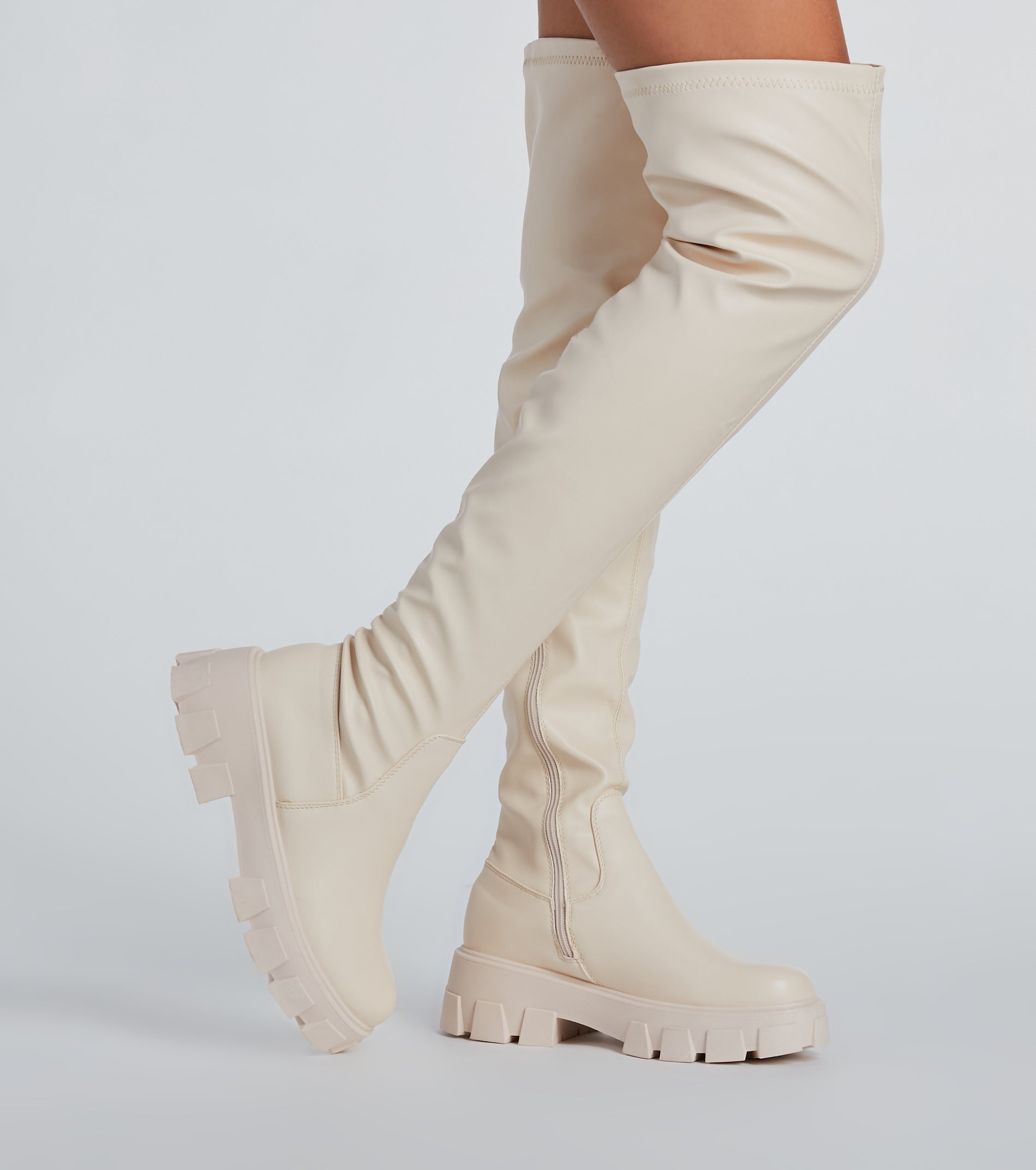 In Command Platform Faux Leather Over-The-Knee Boots - Image 5