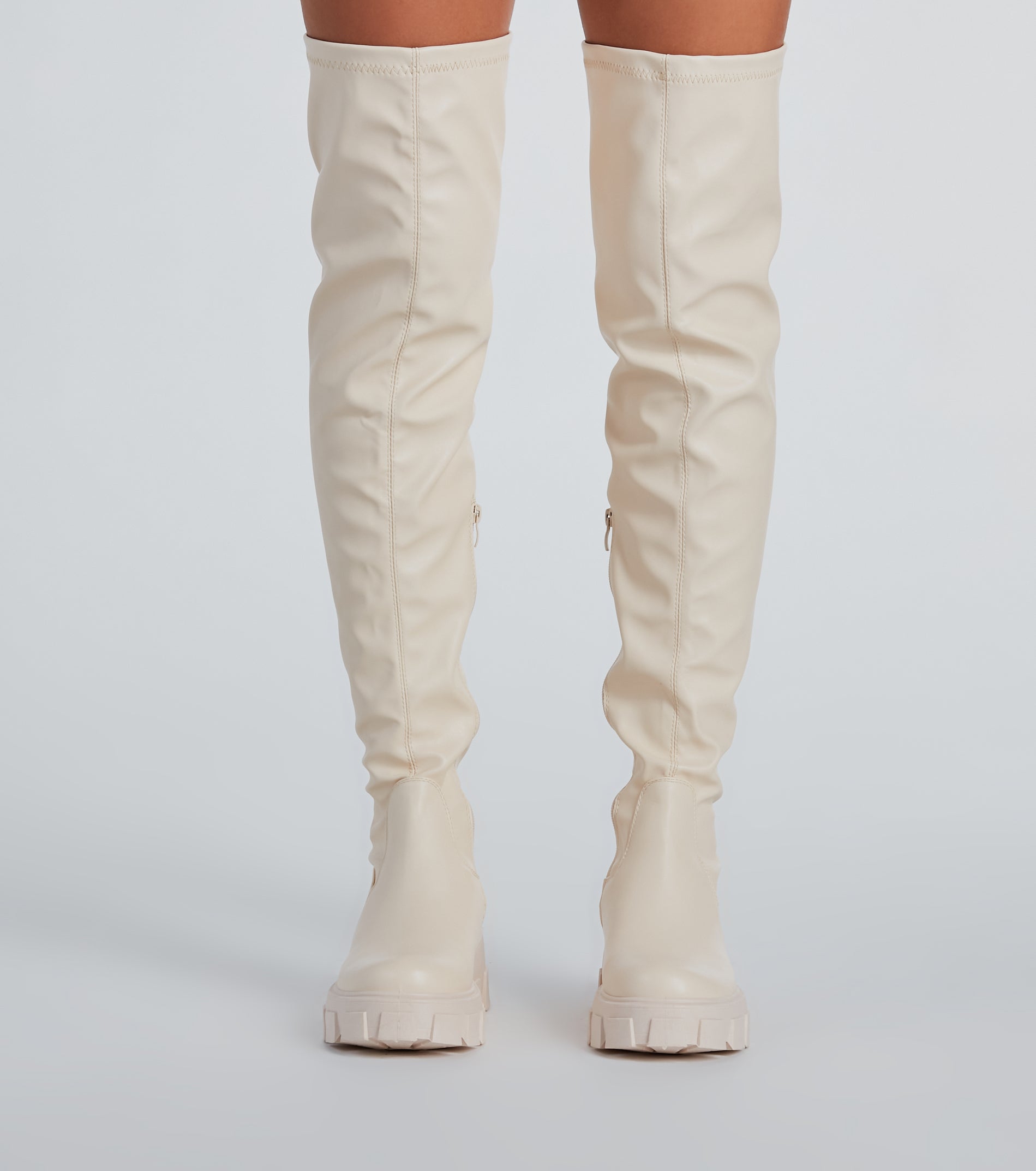 In Command Platform Faux Leather Over-The-Knee Boots - Image 6
