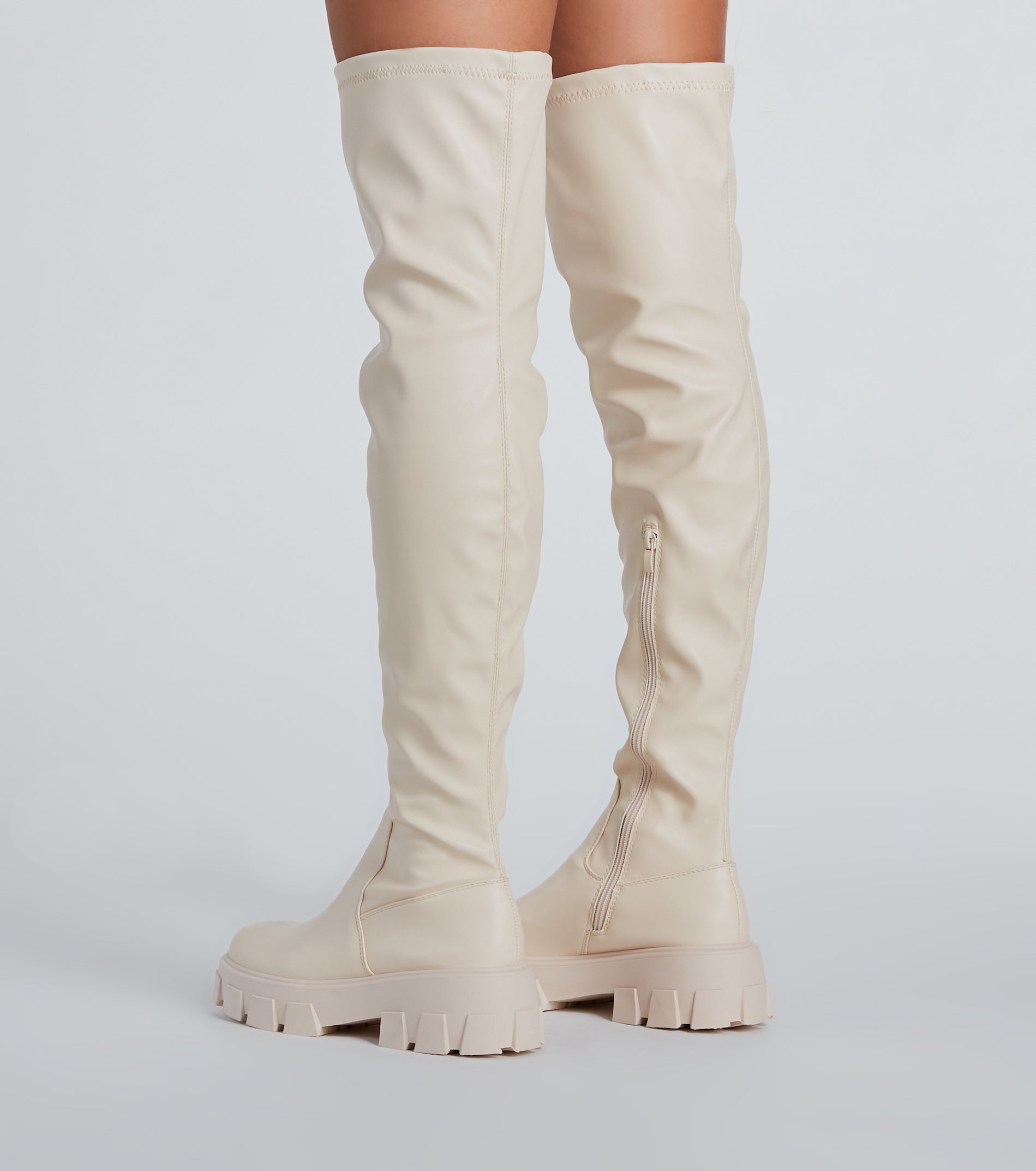 In Command Platform Faux Leather Over-The-Knee Boots - Image 8