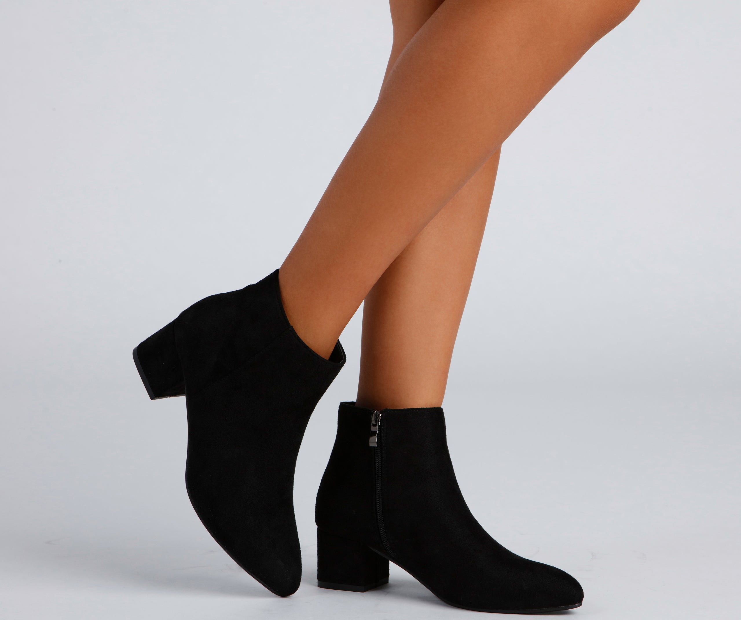 Simple Chic Block Heel Booties - Image 3