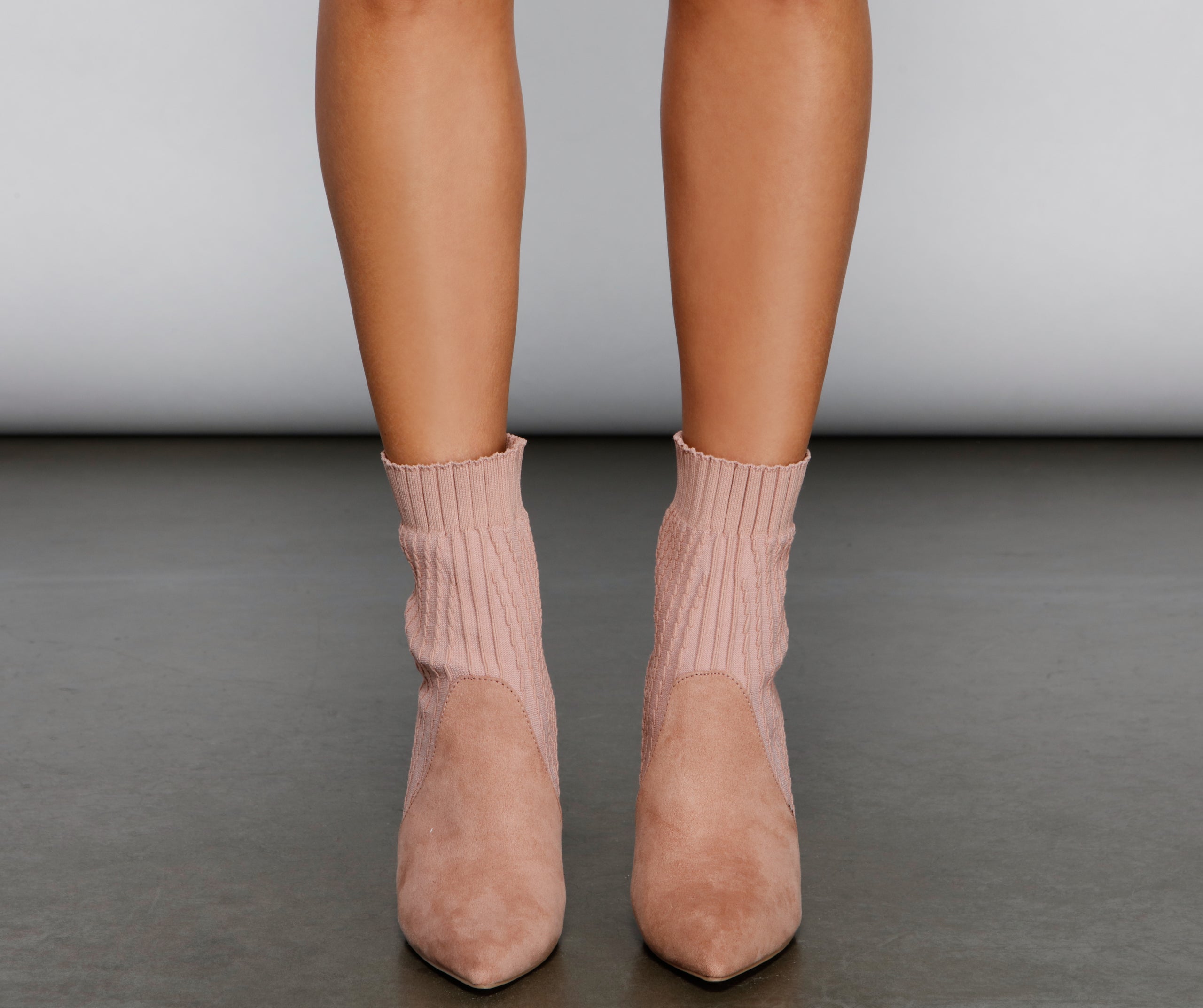 Step Out Trendy Stiletto Sock Booties - Image 2