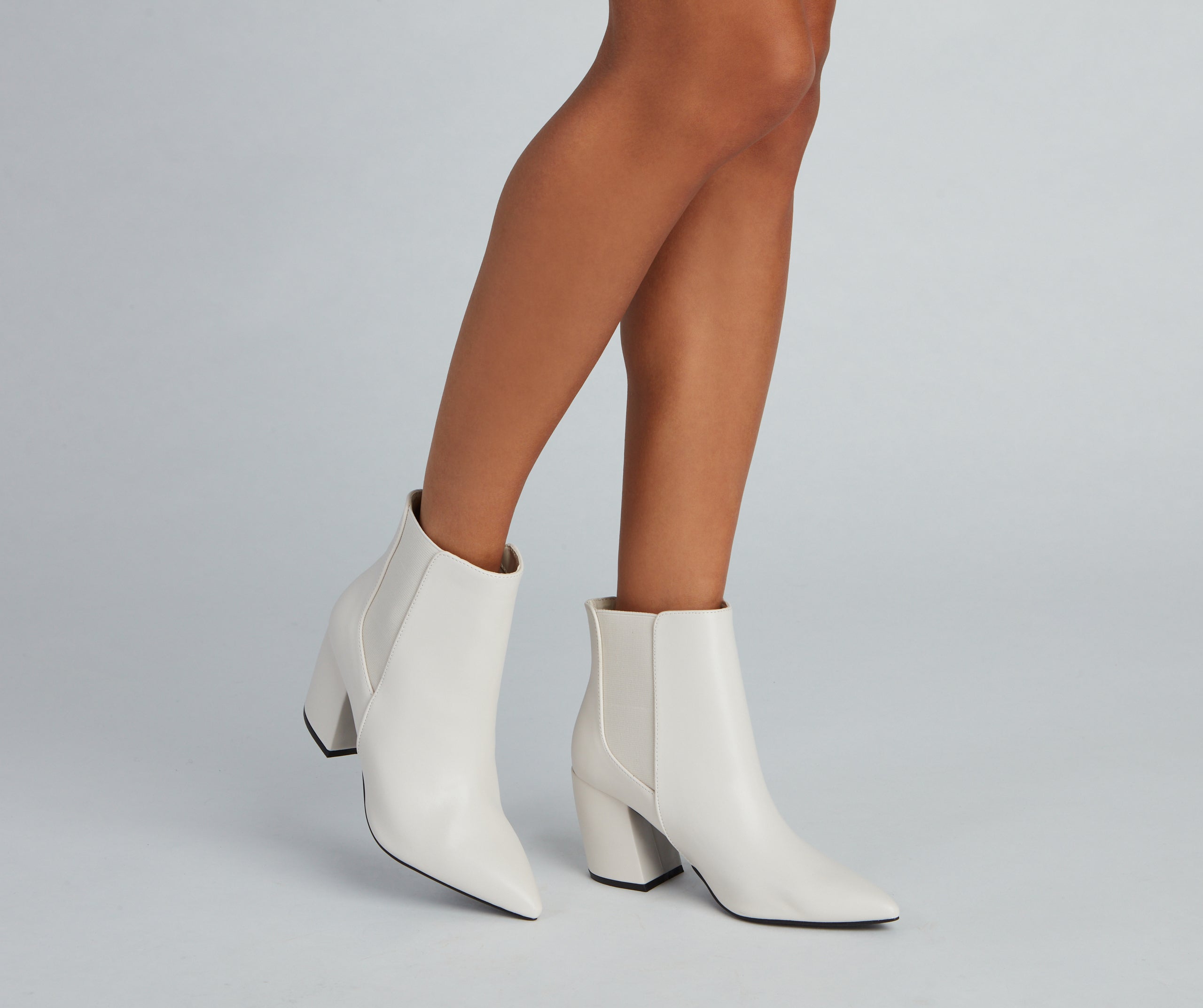 On Point Faux Leather Booties - Image 3