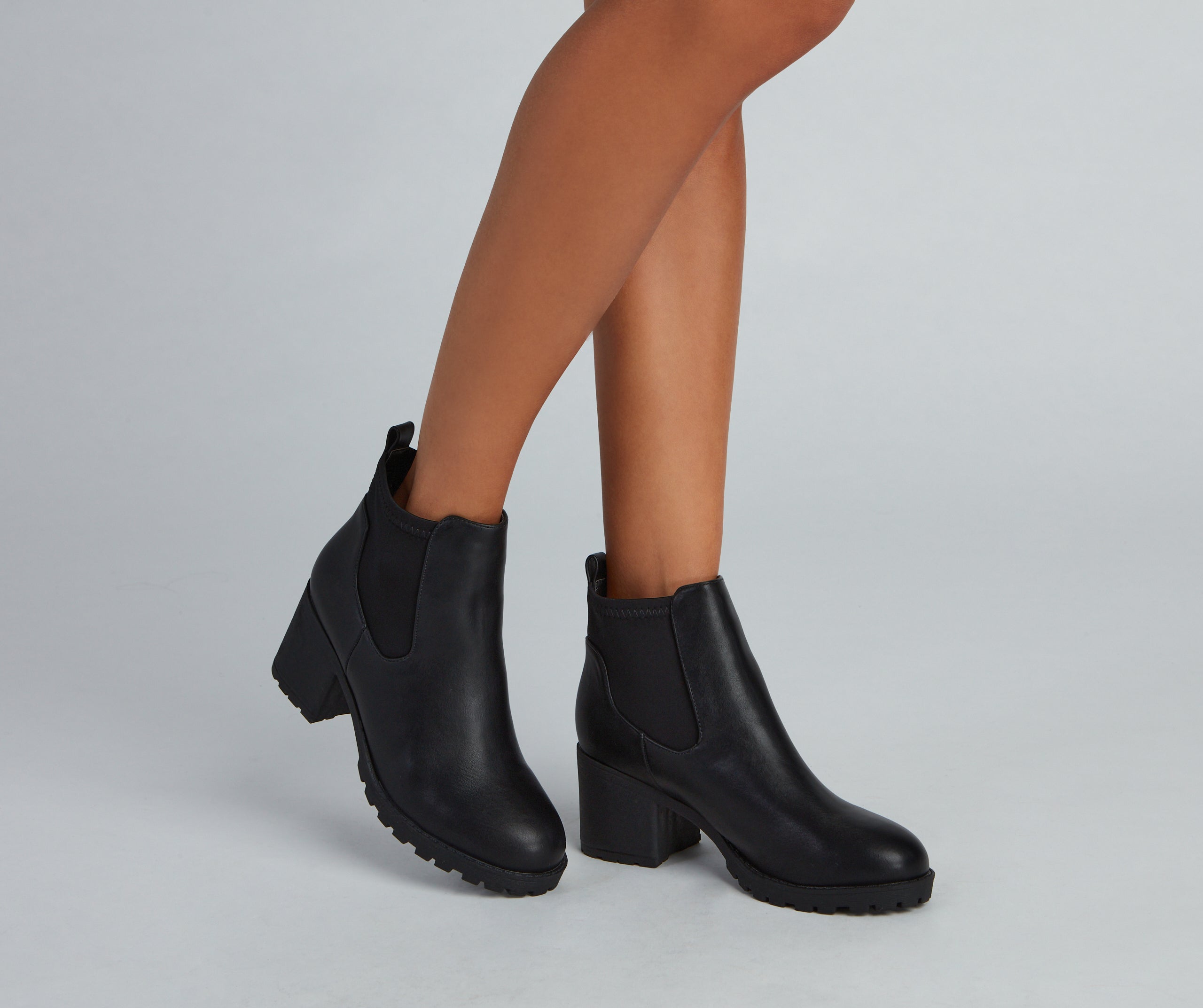 Strut It Out Lug Sole Combat Boots - Image 3