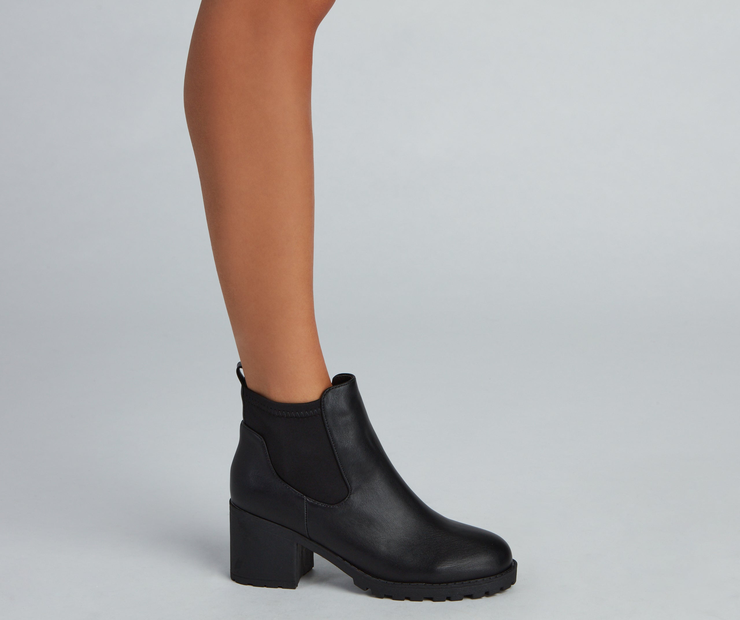 Strut It Out Lug Sole Combat Boots - Image 4