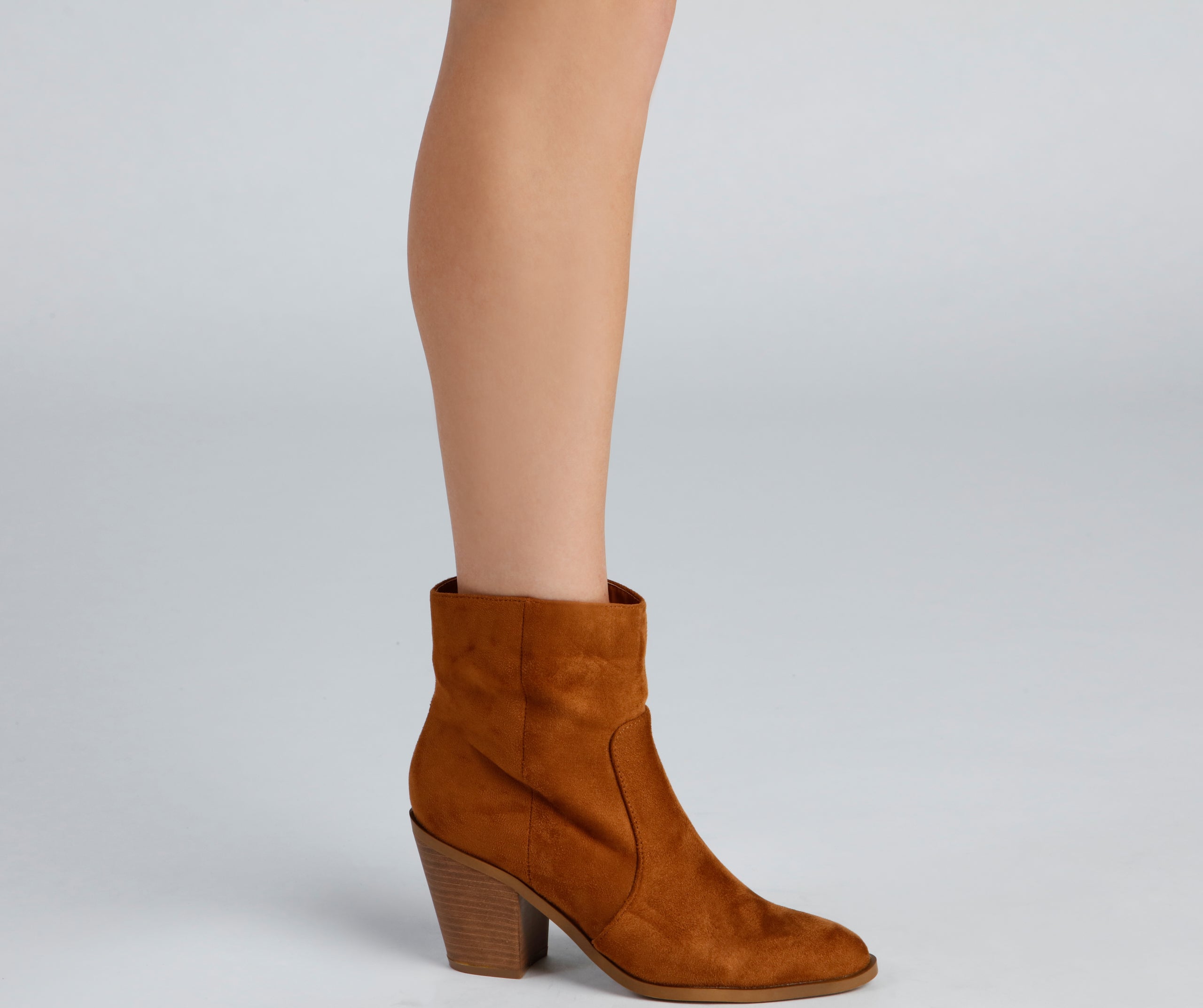 Short Stack Pointed Toe Booties - Image 2