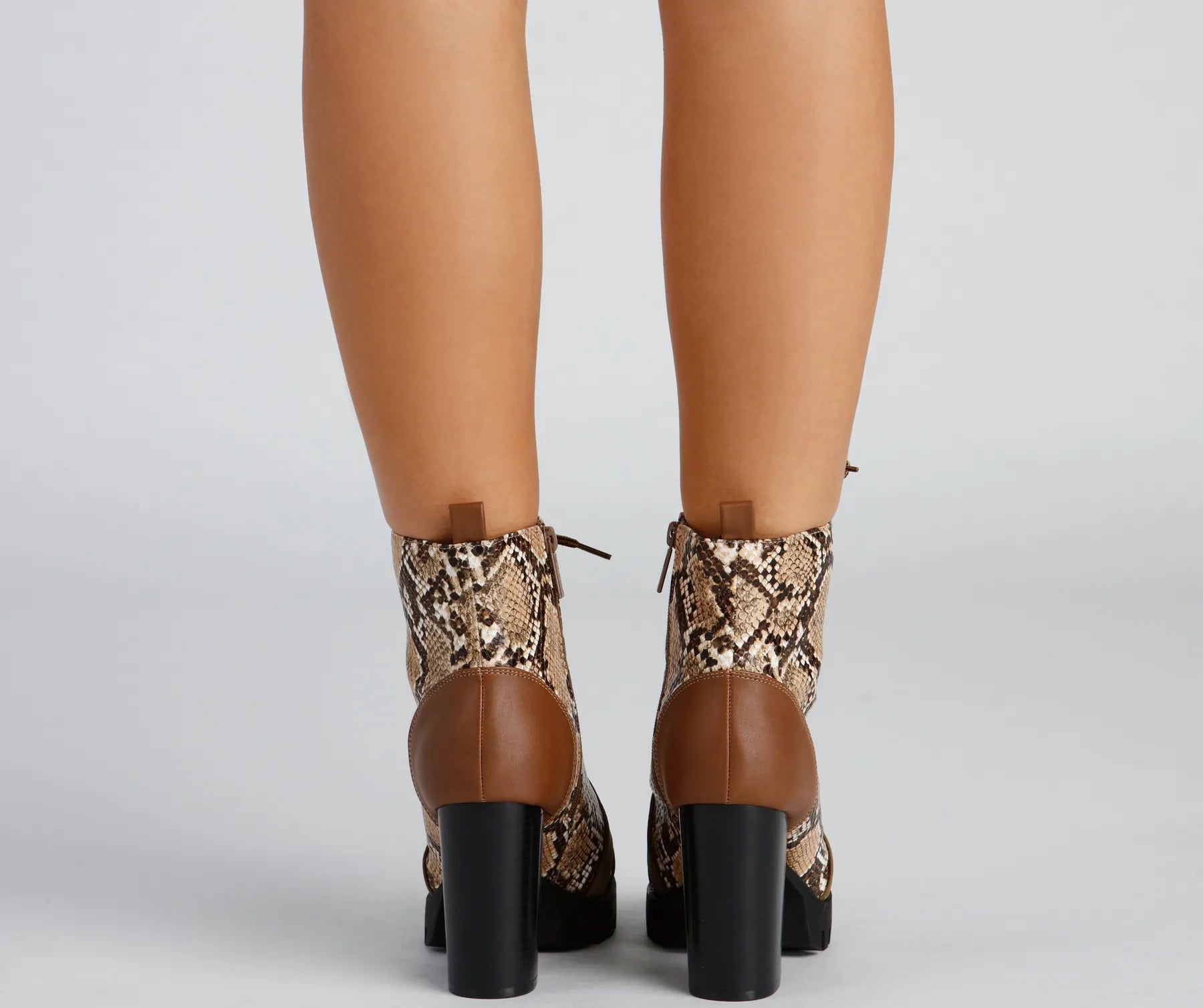 Sassy N' Fierce Snake Lug Booties - Image 3