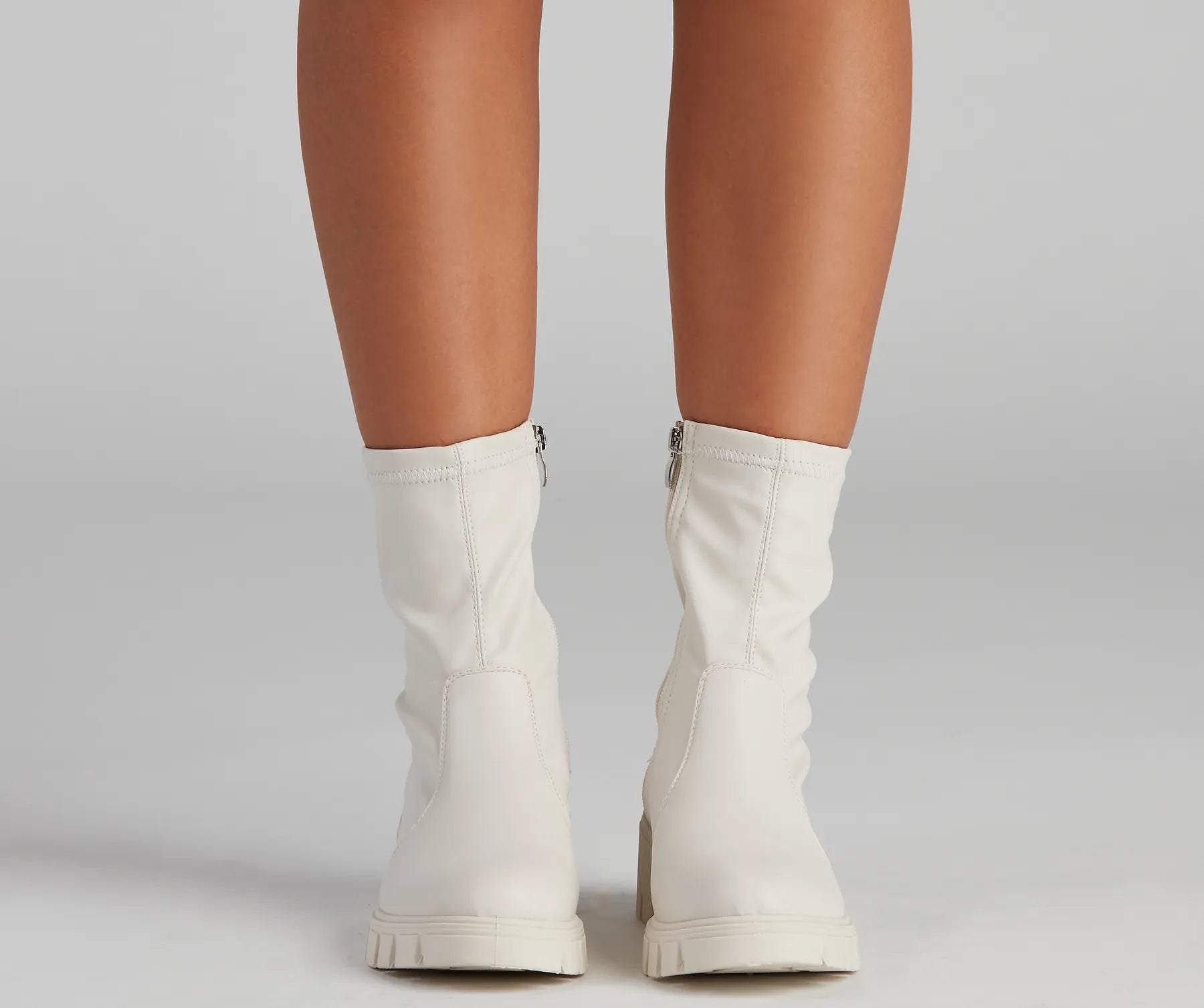 Edgy Kicks Fitted Lug Booties - Image 2