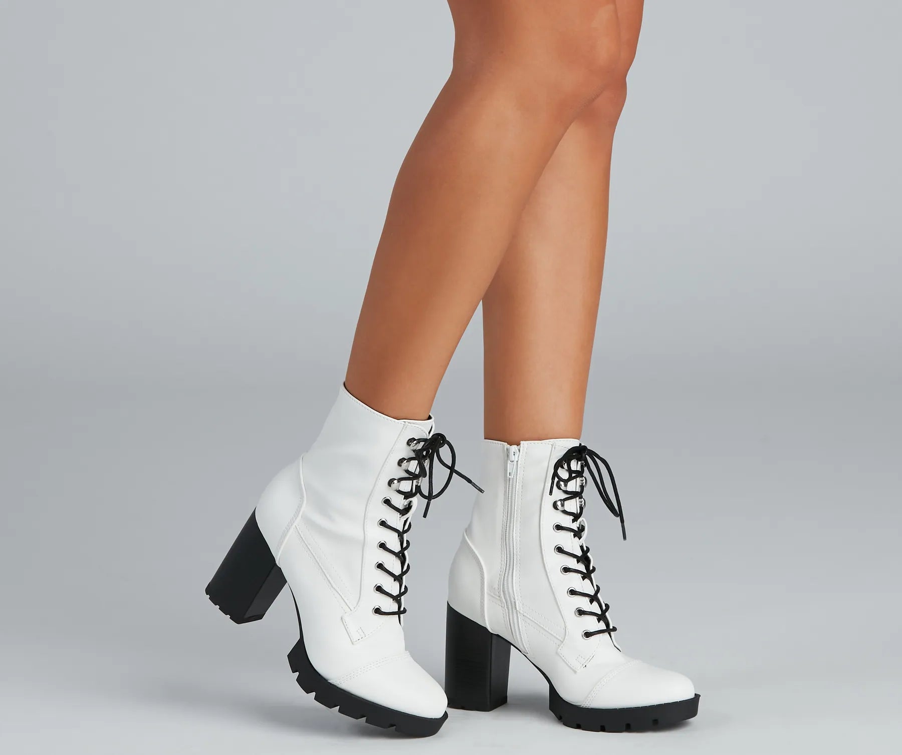 Wild Side Faux Leather Lug Boots - Image 6