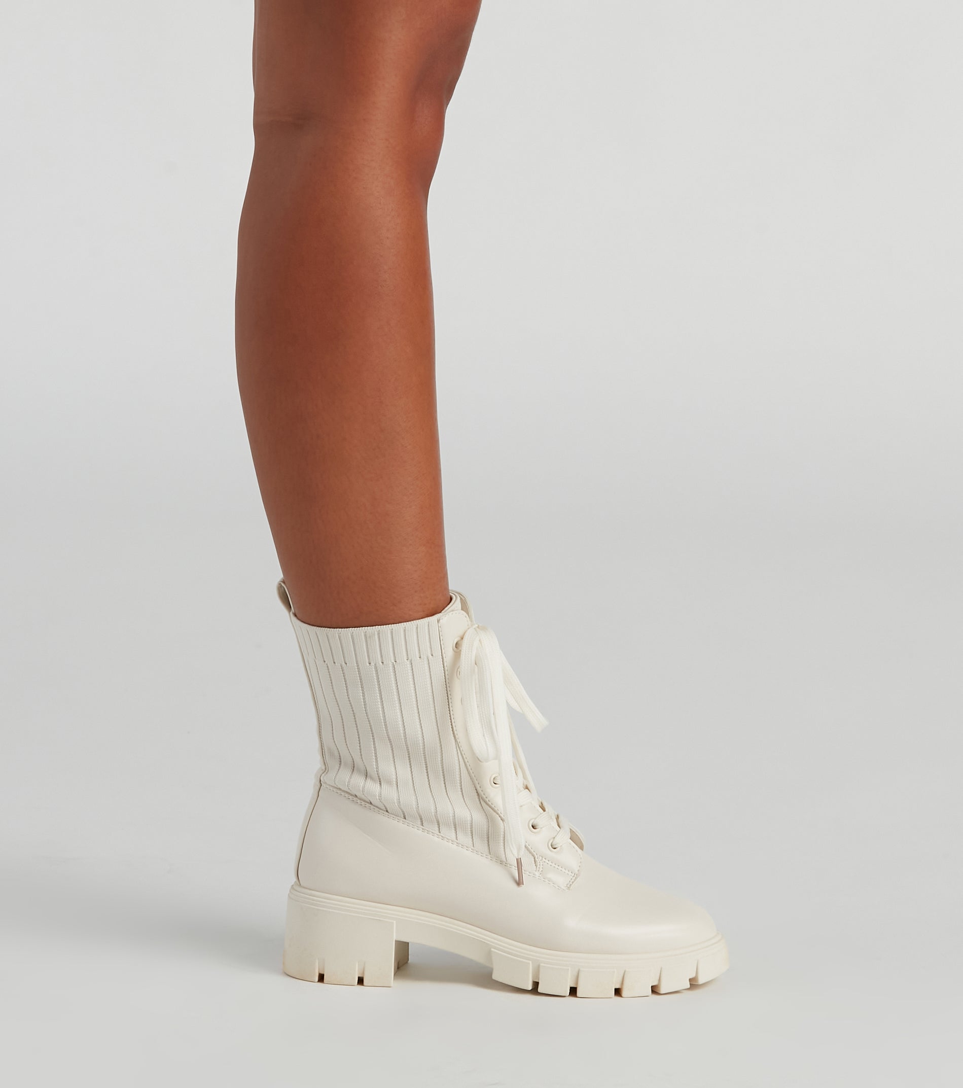 Trendy Moves Lace-Up Combat Boots - Image 3