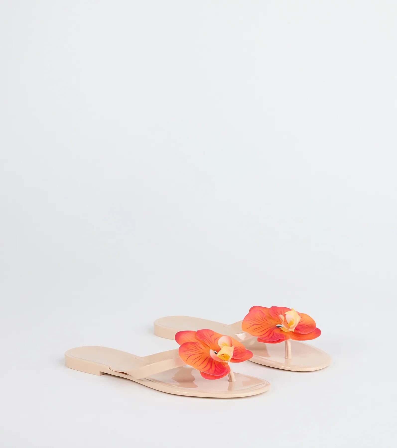 On Vacay Flower Strap Jelly Sandals - Image 5