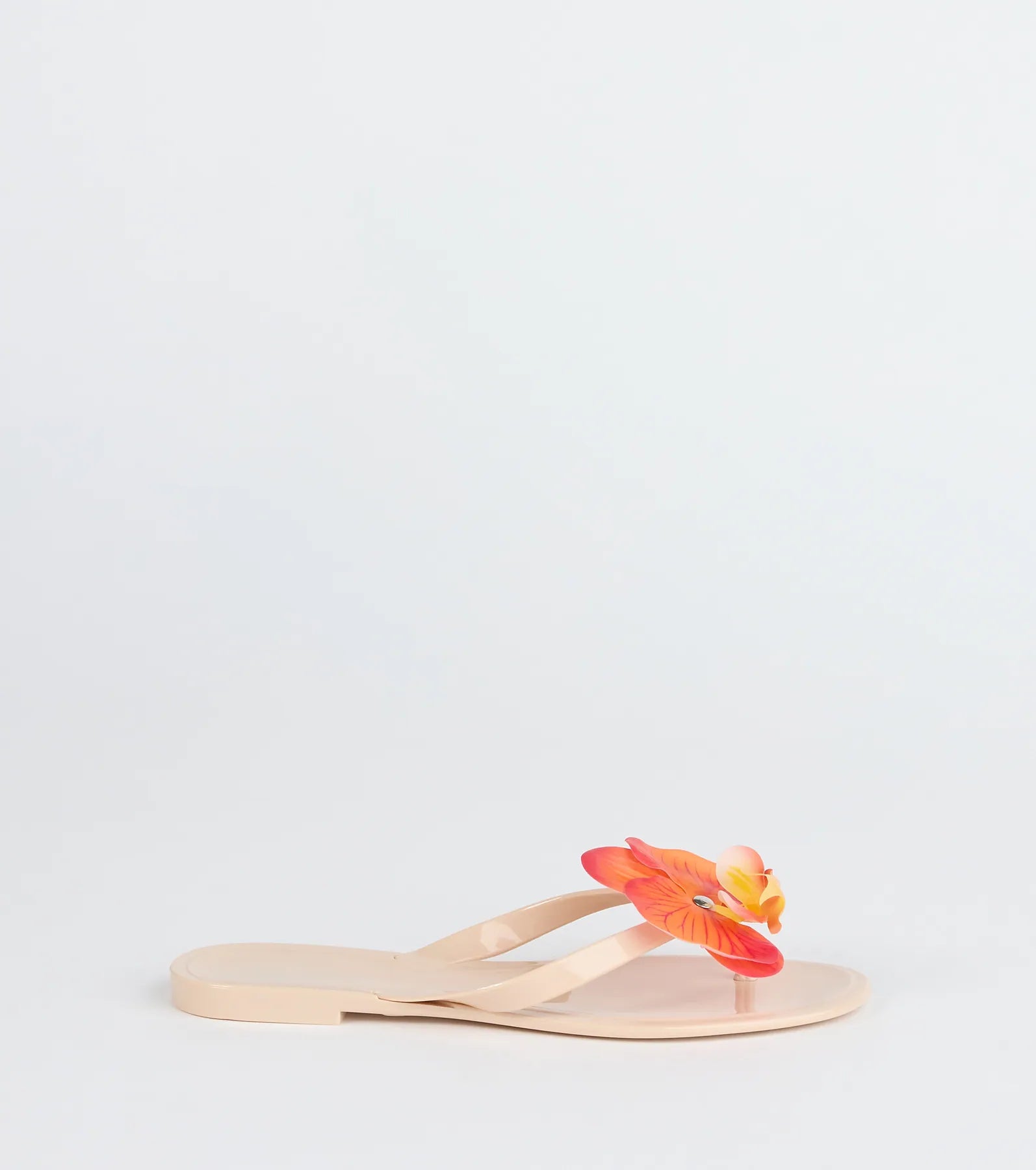 On Vacay Flower Strap Jelly Sandals - Image 6