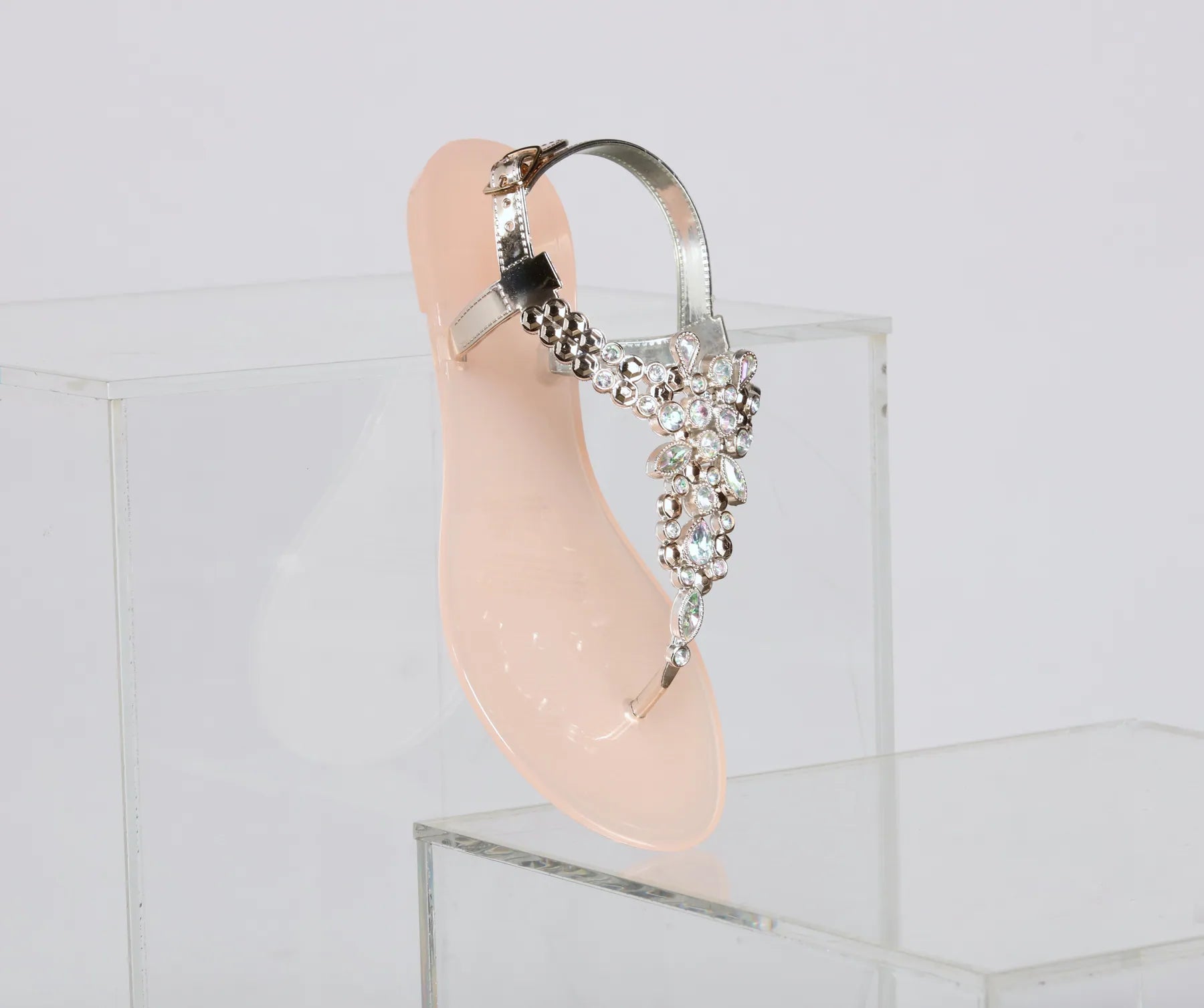 Glitter Goals Embellished Jelly Sandals - Image 9
