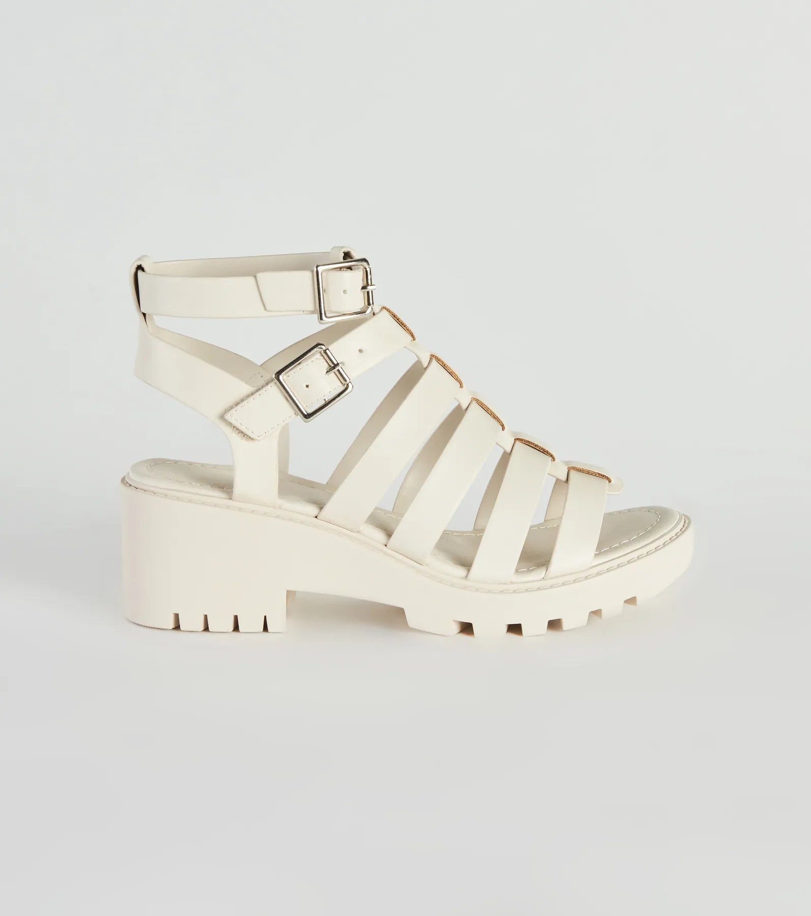 Catch Of The Day Caged Lug Sandals - Image 2