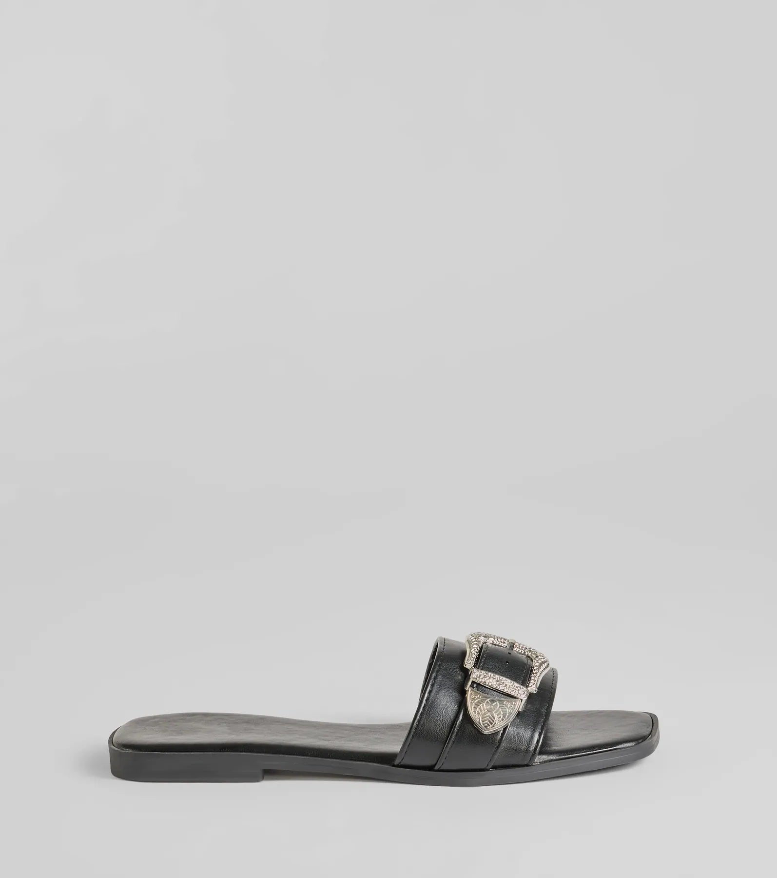 Legendary Style Western Buckle Faux Leather Sandals - Image 6