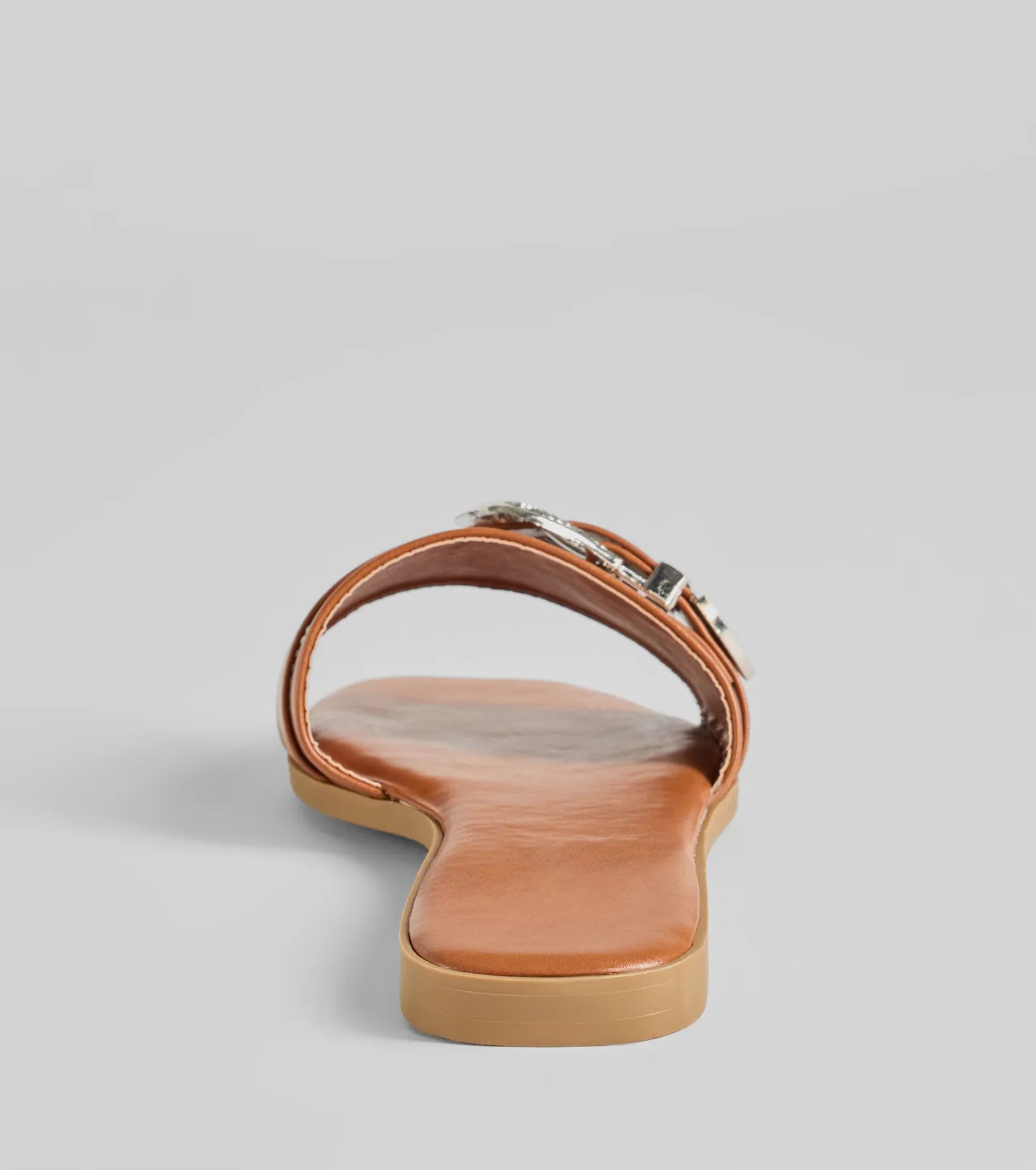 Legendary Style Western Buckle Faux Leather Sandals - Image 4
