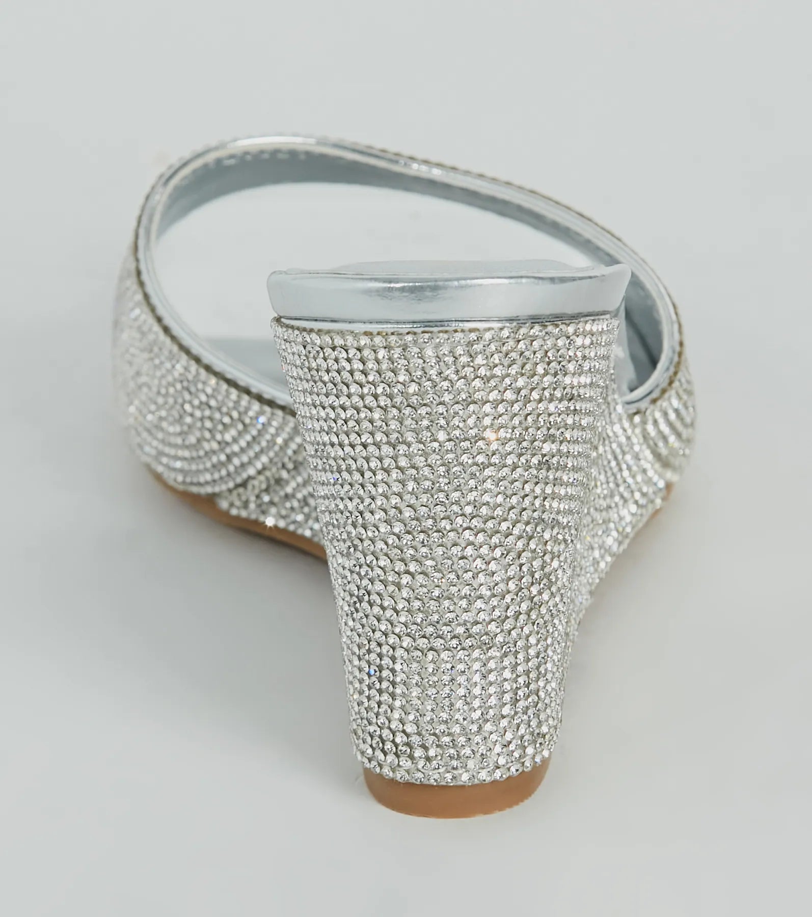 All Star Glitz Rhinestone Square Toe Wedges - Image 4