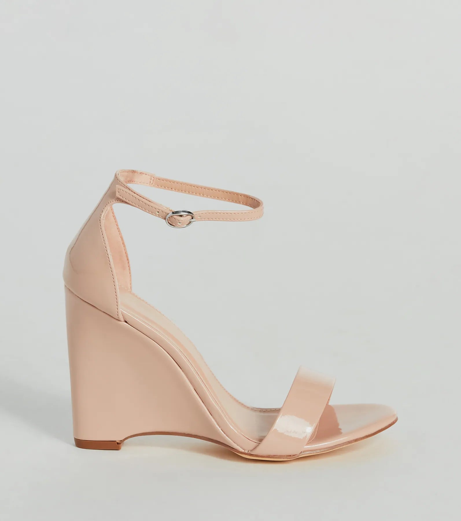 Fall For Me Patent Faux Leather Wedges - Image 2