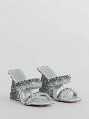 Shine In The Night Ombre Rhinestone Wedges