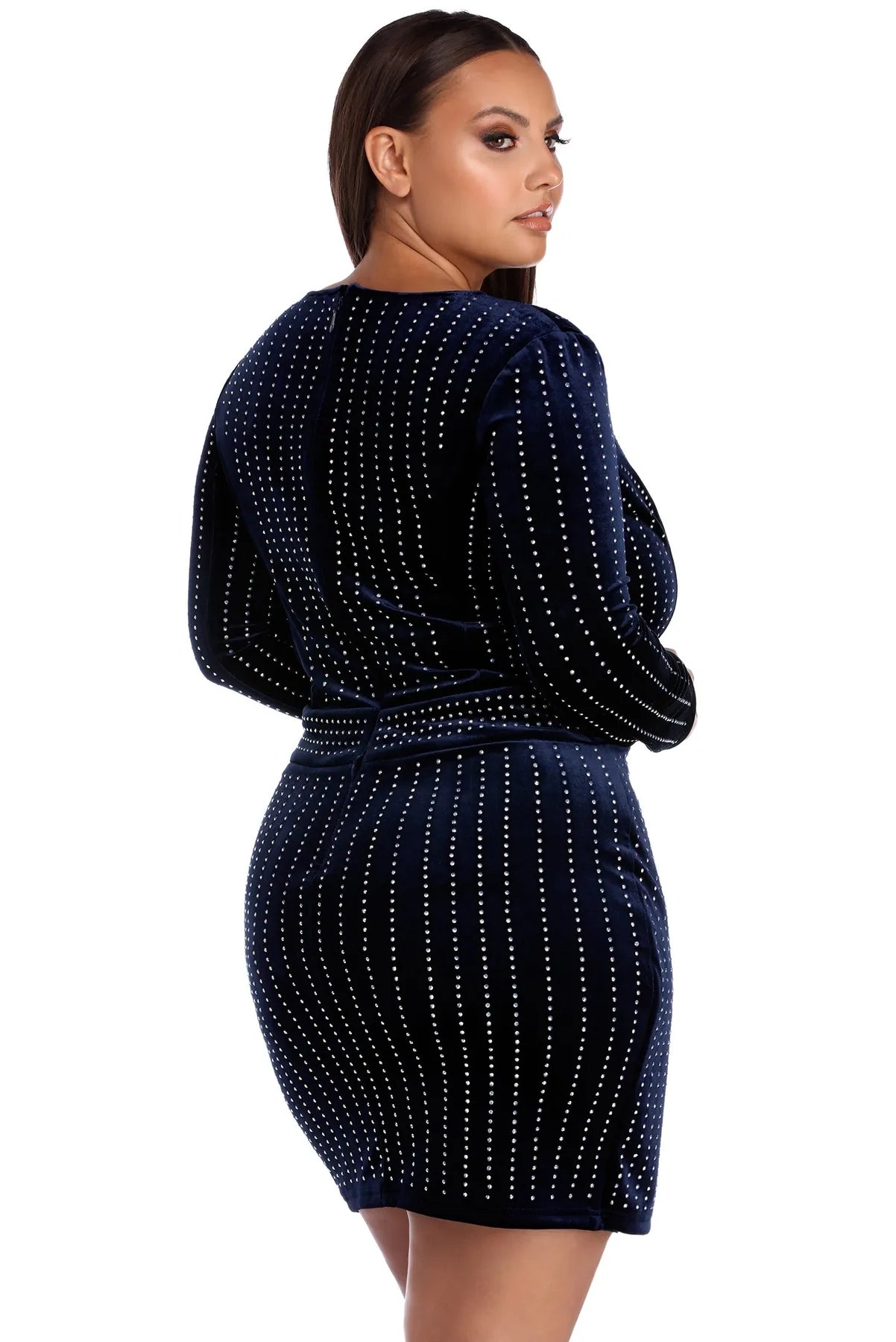 Plus Cassie Velvet Wrap Dress - Image 7